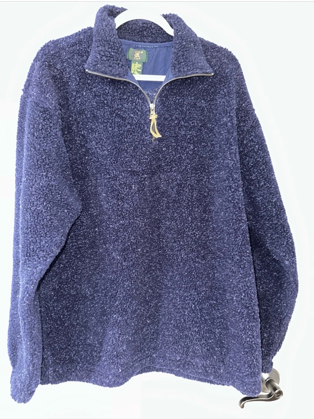Club Room Vintage Men's Medium Pullover 1/4 Zip Sweater Navy Blue